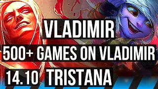 VLADIMIR vs TRISTANA (MID) | 8/1/3, 500+ games | EUW Master | 14.10