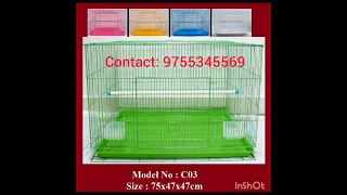 KUKU Imported Birds Cage (2FT , 1.5FT & 1.25FT)  & Accessories | Wholesale & Retail Price |