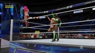 WWE 2K17 SmackDown 11/12/21 Aliyah (Carmella), Naomi, Sasha Banks vs. Natalya, Shayna Baszler (Steph
