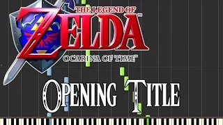 Zelda Ocarina Of Time - Opening Title (Synthesia)