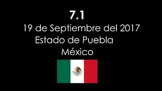 Terremoto México 7.1 (Puebla) 19 de Septiembre de 2017 (Compilado HD)