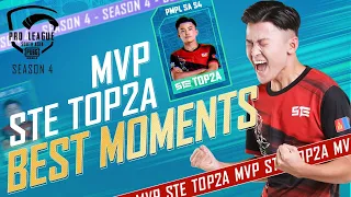 Best Moments of STE Top2A | MVP of PMPL South Asia Season 4