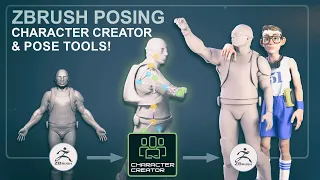 Using the ZBrush Pose Tools Plugin & Character Creator to Animate, Pose, and Organize Poses!