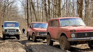 WHO IS THE KING OF OFF-ROAD? Lada NIVA tuned against a UAZ Stock and Suzuki!