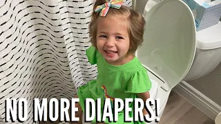 STELLA is Out of DIAPERS! / HOW to POTTY TRAIN A TODDLER in 3 DAYS