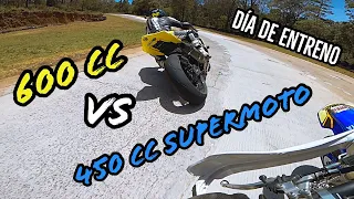 SUPERMOTO VS SPORTBIKE yamaha r6 vs supermotard onboard