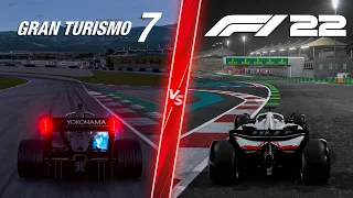 F1 22 vs Gran Turismo 7 - Direct Comparison! Attention to Detail & Graphics! 4K