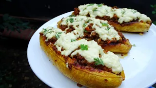 Plátano maduro relleno de carne | Recetas fáciles