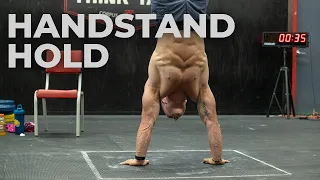 "Max Handstand Hold" Noah Ohlsen vs. Chandler Smith vs. Travis Mayer | 2020 CrossFit Games