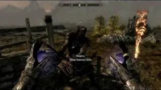 Геймплей skyrim TESV взятие Вайтран!