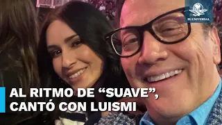 Rob Schneider asiste a concierto de Luis Miguel con su esposa Patricia Maya y bailan “Suave”