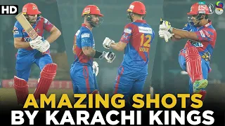 Amazing Shots By Kings | Karachi All Boundaries | Karachi vs Islamabad | Match 4 | HBL PSL 8 | MI2A