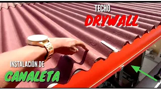 Techos y Cubierta // Instalación de Canaleta de PVC OCULTA para #TECHO