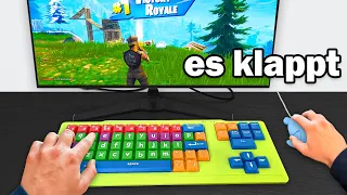 Ich benutze KINDER TASTATUR um in Fortnite zu gewinnen! 😱