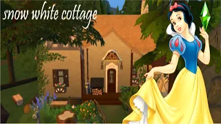 Snow white cottage inspired tiny house I Sims 4 Tiny living build I Rebeccas Creations