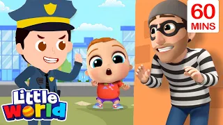 Police Keeps Us Safe |  Little World Kids Songs & Nursery Rhymes