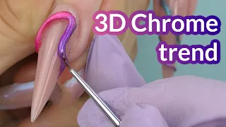 HOT TREND 🔥 3D Chrome Nail Art 😲 New E-file and LED Lamp Review by Lavinda