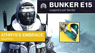 Hunter SOLO BUNKER E15 Legend Lost Sector EASY Speedrun (Destiny 2 Beyond Light) Athrys's Embrace