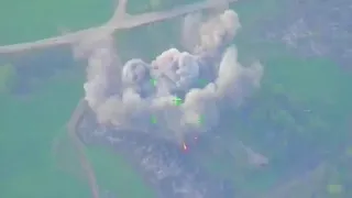 Ракетный удар ОТРК «Искандер» по ЗРК С-300 ВСУ