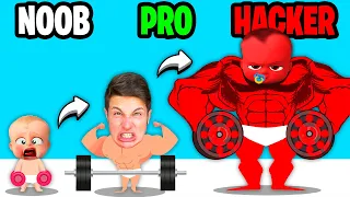 NABBO vs PRO vs HACKER su MUSCLE BOY!