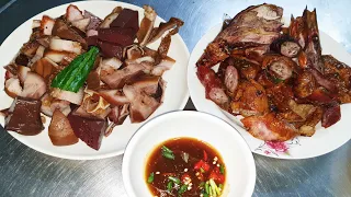 Taste Braised Pork And Char Siew, Roasted Duck Heads, Tasty Pork And Duck Dinner