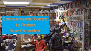 Environmental Control for Your Man Cave Collection Room! Action Figures Comics etc