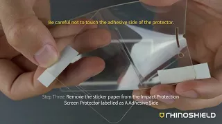 RhinoShield Impact Protection Screen Protector Tutorial