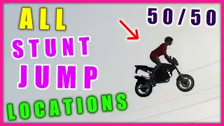 GTA 5 Online | All Stunt Jump Locations | 50/50 Full