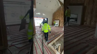 Pouring Gypcrete over subfloor with Radiant heating