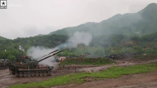 Military | US M109, South Korea K55A1 & K9 Thunder Howitzers Live-Fire