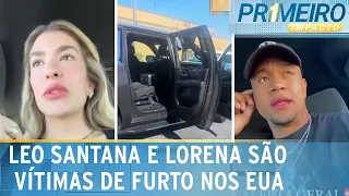 Leo Santana e Lore Improta tem carro arrombado e furtado nos EUA | Primeiro Impacto (20/10/23)