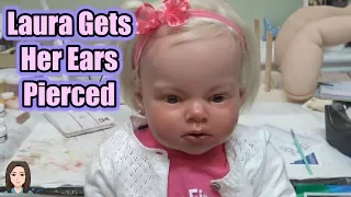 Reborn Toddler Laura Gets Her Ears Pierced! | Kelli Maple