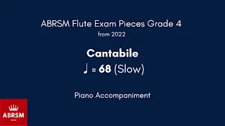 ABRSM Flute Grade 4 from 2022, Cantabile ♩= 68 (Slow) Piano Accompaniment