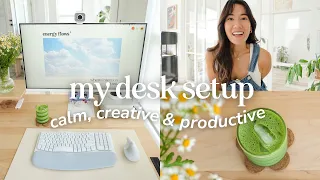 🖥️✨Minimal Desk Tour | Calm, Creative, & Productive Setup