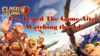 Clash of Clans Ad vs Game Test