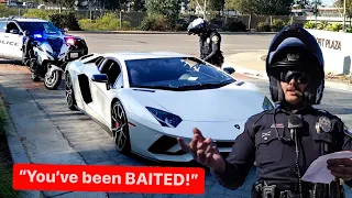 COPS PULL OVER THE WRONG LAMBORGHINI AND GET OWNED!  *TICKET CLINIC*