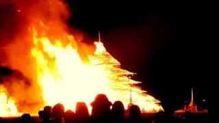 2016 Burning Man Temple burn