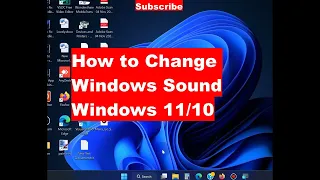 Change Windows startup sound in Windows 11 / 10 Shutdown sound / notification sound