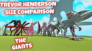 ALL TREVOR HENDERSON CREATURES GIANTS SIZE COMPARISON