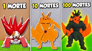 NOOB SEMPRE QUE MORRE EVOLUI SUA TRANSFORMAÇÃO RAPOSA DE 9 CAUDAS NO NINJA TYCOON !!!