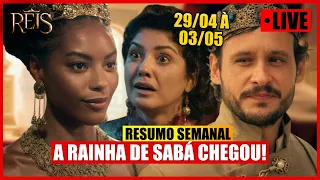 🔴 REIS: A DECADÊNCIA - SALOMÃO VAI SE CASAR COM A RAINHA DE SABÁ? 💣 | RESUMO 29/04 A 03/05 | AO VIVO
