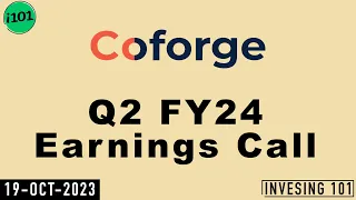 Coforge Limited Q2 FY24 Earnings Call | Coforge Limited 2024 Q2 Results | September 2023