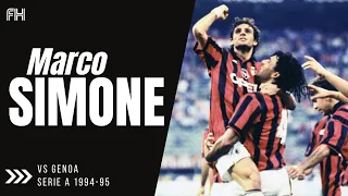 Marco Simone ● Goal and Skills ● AC Milan 1-0 Genoa ● Serie A 1994-95