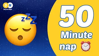 50 minute nap timer with alarm | relaxing rain ambiance