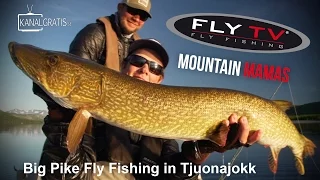 FLY TV - Mountain Mamas - Big Pike Fly Fishing in Tjuonajokk (Lapland, Sweden)