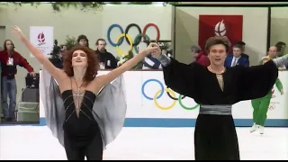 Марина Климова и Сергей Пономаренко. Произвольная программа на Олимпийских играх 1992 в Альбервиле.