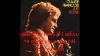 Claude François - Une petite larme m'a trahi (Lyrics)