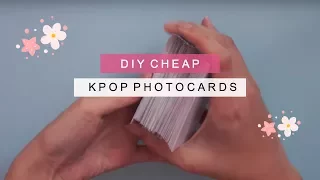 diy kpop photo cards『200 cards for under $6』