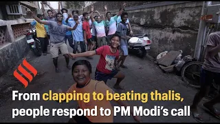 From clapping to beating thalis, people respond to PM Modi’s call on ‘Janata curfew’