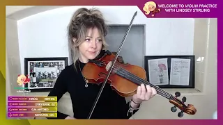 Lindsey Stirling Practice Violin - Twitch Livestream (10/15/2021)